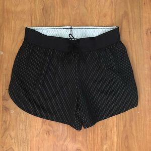 Black and white athletic shorts